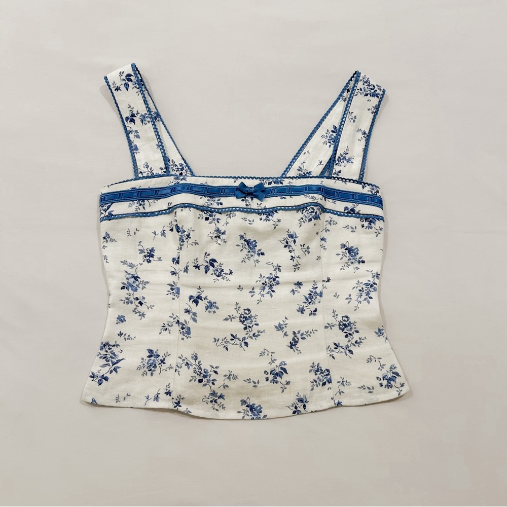 Reformation Eloise Linen Top